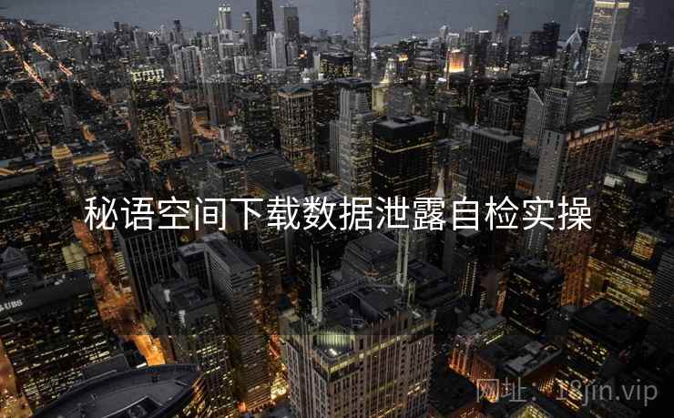 秘语空间下载数据泄露自检实操  第1张