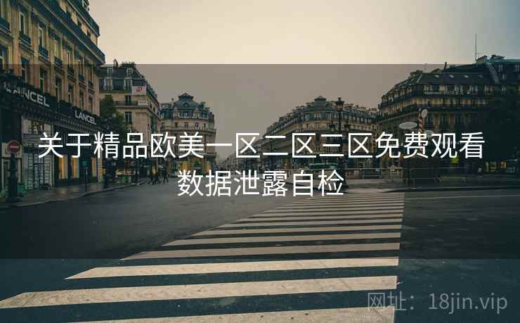 关于精品欧美一区二区三区免费观看数据泄露自检  第1张