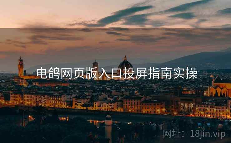 电鸽网页版入口投屏指南实操  第2张