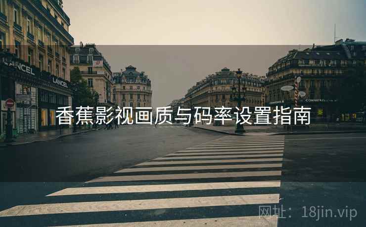 香蕉影视画质与码率设置指南  第2张