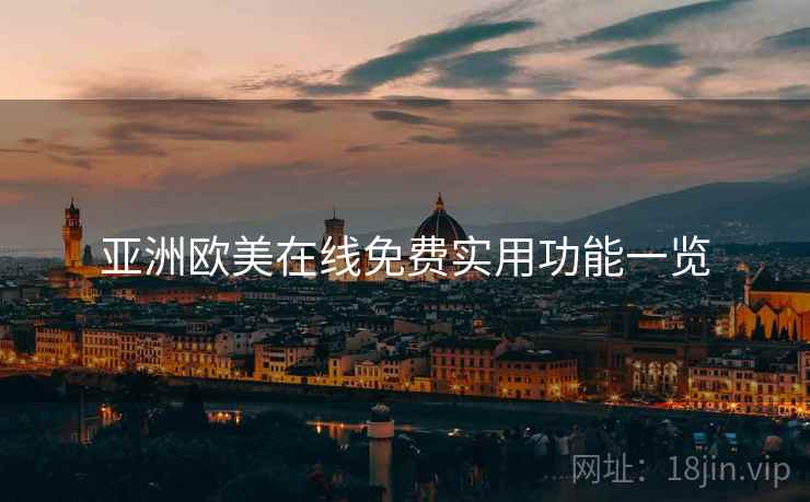 亚洲欧美在线免费实用功能一览  第1张
