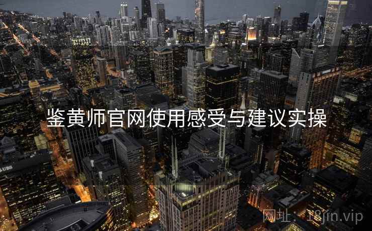 鉴黄师官网使用感受与建议实操  第1张