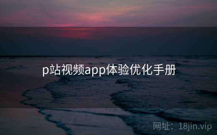 p站视频app体验优化手册  第1张
